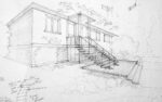 A landscape design sketch